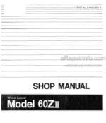 Photo 4 - Kawasaki 60ZII Shop Manual Wheel Loader AAAS1904-8
