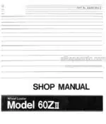 Photo 4 - Kawasaki 60ZII Shop Manual Wheel Loader AAAS1904-8