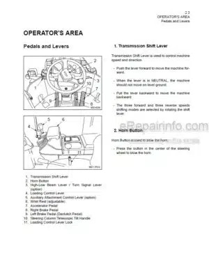 Photo 4 - Kawasaki 60ZV-2 Operation & Maintenance Manual Wheel Loader 93106-00113