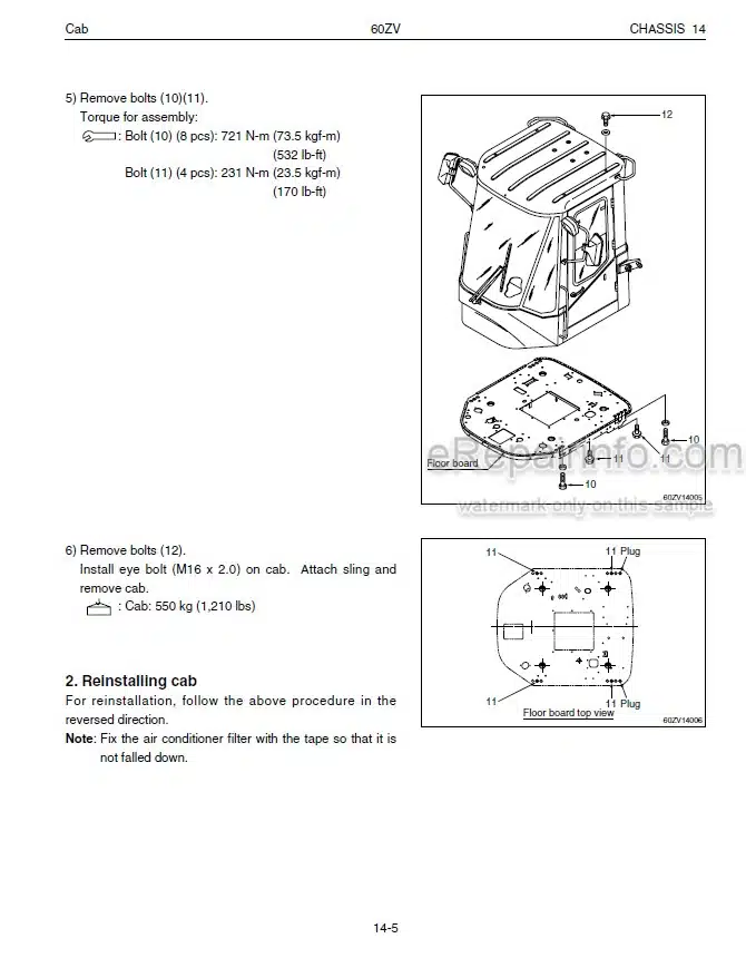 Photo 1 - Kawasaki 60ZV Shop Manual Wheel Loader