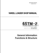 Photo 5 - Kawasaki 65TM-2 Shop Manual Wheel Loader 93207-00141