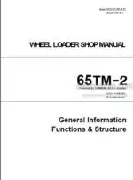 Photo 5 - Kawasaki 65TM-2 Shop Manual Wheel Loader 93207-00141