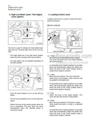 Photo 7 - Kawasaki 115ZV-2 Operation & Maintenance Manual Wheel Loader 93116-00483