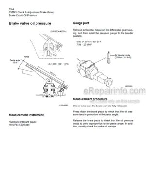 Photo 2 - Kawasaki 65TMV Shop Manual Wheel Loader 93207-00233