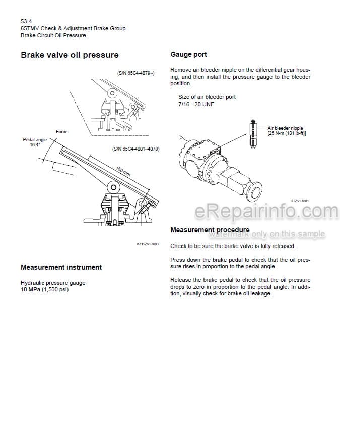 Photo 1 - Kawasaki 65TMV Shop Manual Wheel Loader 93207-00233
