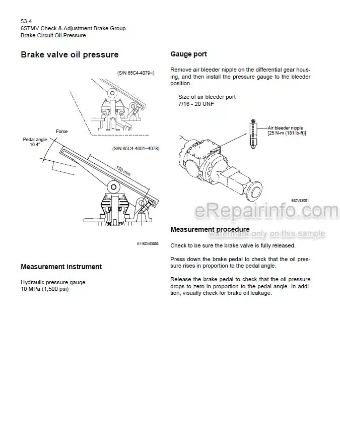 Photo 1 - Kawasaki 65TMV Shop Manual Wheel Loader 93207-00233