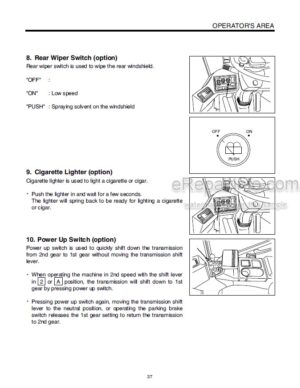 Photo 2 - Kawasaki 65ZIV-2 Operation & Maintenance Manual Wheel Loader 93107-00031