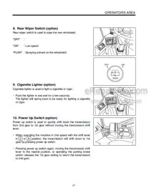 Photo 9 - Kawasaki 65ZIV-2 Operation & Maintenance Manual Wheel Loader 93107-00031