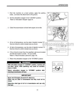 Photo 2 - Kawasaki 65ZIV Operation & Maintenance Manual Wheel Loader