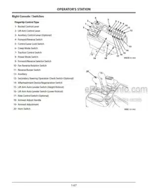 Photo 1 - Kawasaki 67Z7B 67TM7B Operation & Maintenance Manual Wheel Loader 93107-00730