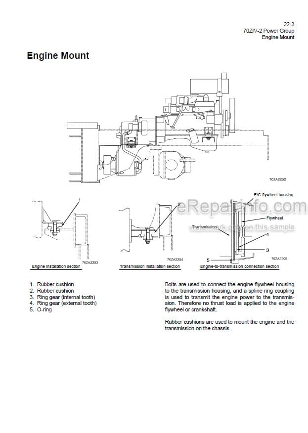 Photo 1 - Kawasaki 70ZIV-2 Shop Manual Wheel Loader
