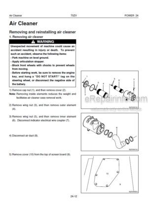 Photo 2 - Kawasaki 70ZV Shop Manual Wheel Loader 93208-00133