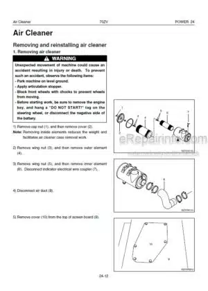 Photo 9 - Kawasaki 70ZV Shop Manual Wheel Loader 93208-00133