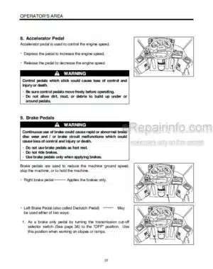 Photo 7 - Kawasaki 60ZV Operation & Maintenance Manual Wheel Loader 93106-00084