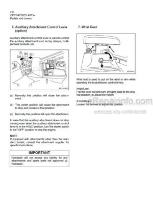 Photo 7 - Kawasaki 65TMV-2 Operation & Maintenance Manual Wheel Loader 93107-00442