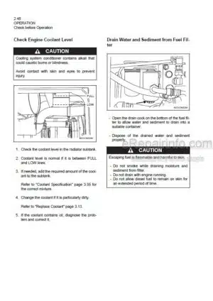 Photo 3 - Kawasaki 80ZV Operation & Maintenance Manual Wheel Loader 93109-00273