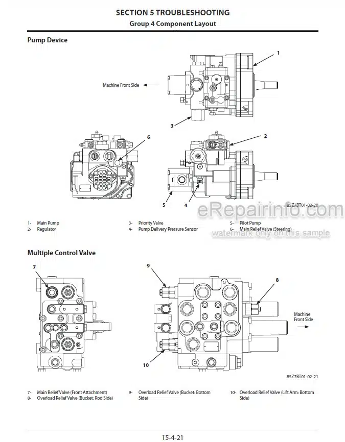 Photo 1 - Kawasaki 85Z7B Shop Manual Wheel Loader 93211-00700