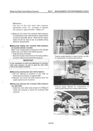 Photo 7 - Kawasaki 70Z6 80Z6 Operation & Maintenance Manual Wheel Loader 93108-00733
