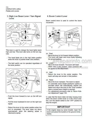 Photo 6 - Kawasaki 95Z7B Operation & Maintenance Manual Wheel Loader