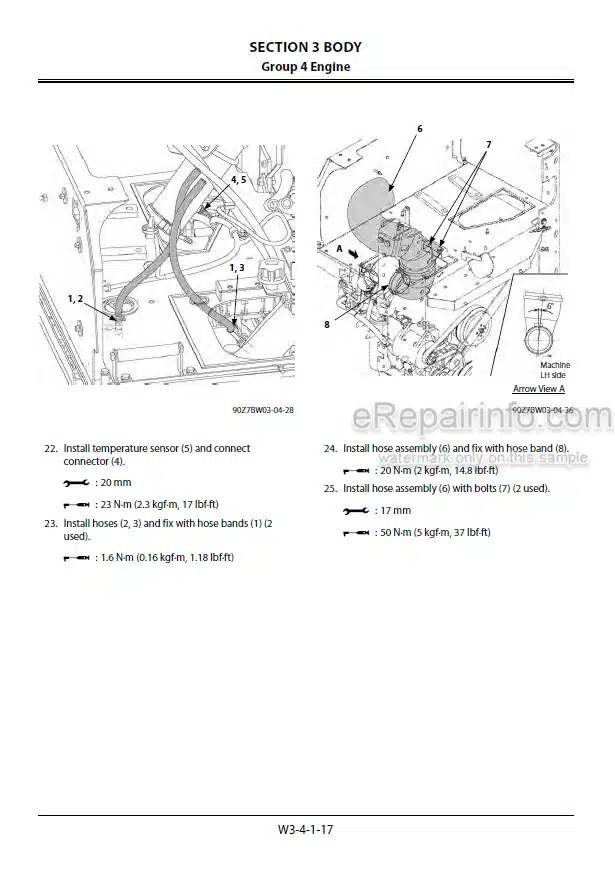 Photo 1 - Kawasaki 90Z7B Shop Manual Wheel Loader