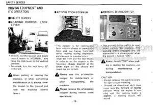 Photo 2 - Kawasaki 90ZIII Operation & Maintenance Manual Wheel Loader AAAO1712-1