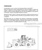 Photo 3 - Kawasaki 90ZIV Operation & Maintenance Manual Wheel Loader