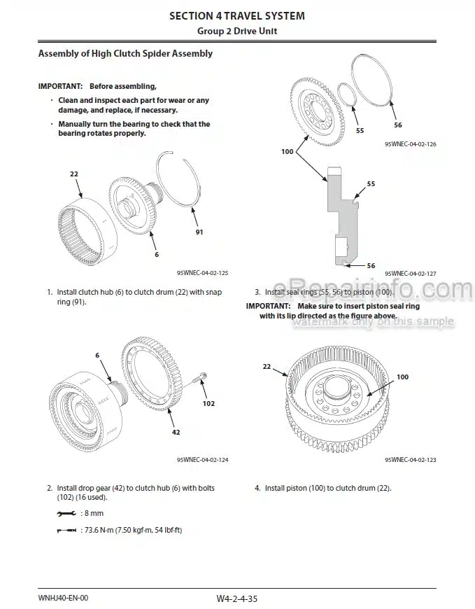 Photo 1 - Kawasaki 95Z7B Shop Manual Wheel Loader