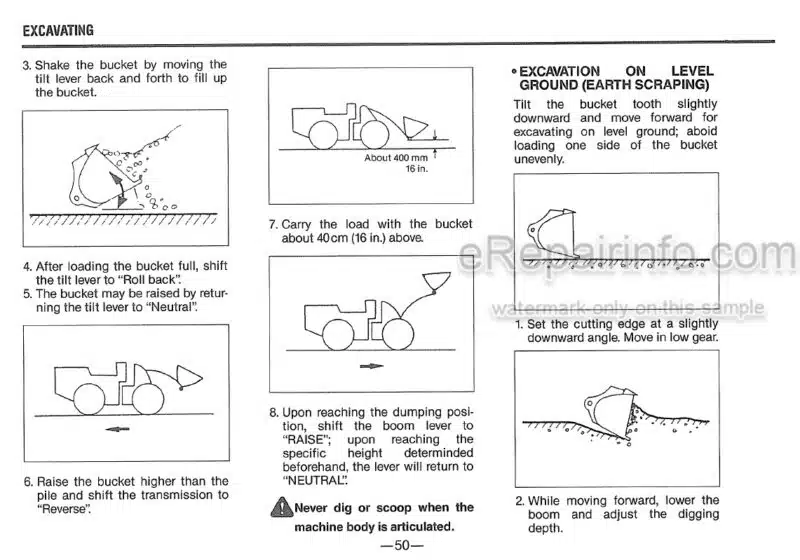 Photo 1 - Kawasaki 95ZII Operation & Maintenance Manual Shovel Loader AAAO1539-6