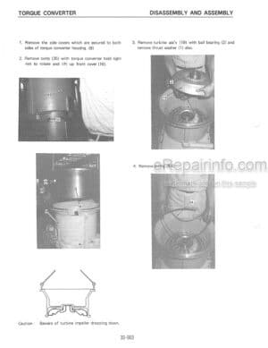 Photo 8 - Kawasaki 65ZII Shop Manual Shovel Loader S1606-6