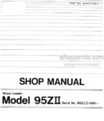 Photo 4 - Kawasaki 95ZII Shop Manual Wheel Loader S1538-2