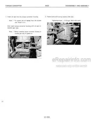 Photo 1 - Kawasaki 95ZII Shop Manual Wheel Loader S1538-2
