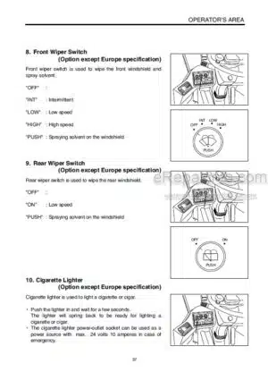 Photo 7 - Kawasaki 90Z5 Operation & Maintenance Manual Wheel Loader 93113-00676