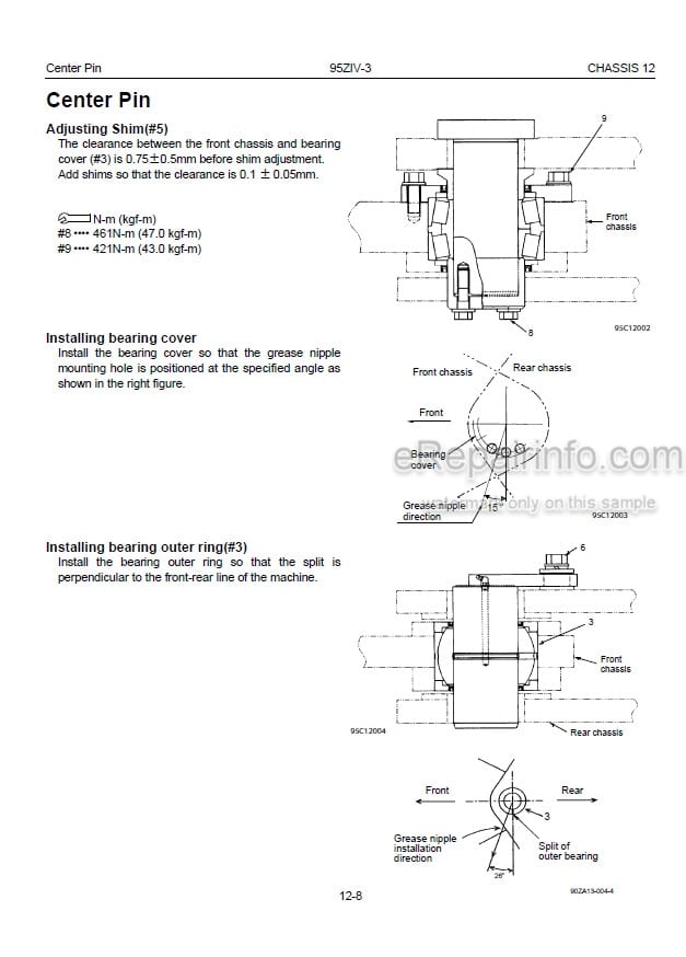 Photo 1 - Kawasaki 95ZIV-3 Shop Manual Wheel Loader