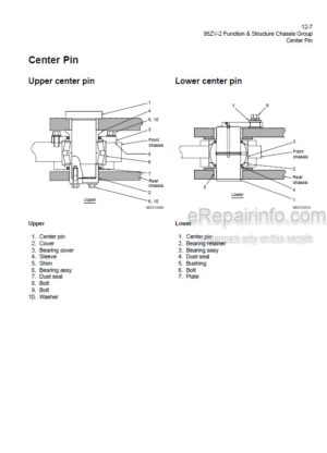 Photo 2 - Kawasaki 95ZV-2 Shop Manual Wheel Loader
