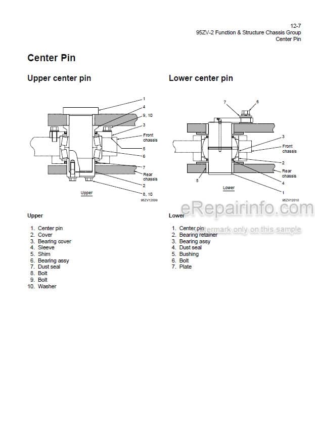 Photo 1 - Kawasaki 95ZV-2 Shop Manual Wheel Loader