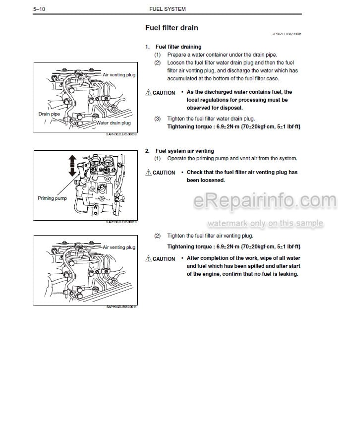 Photo 1 - Kawasaki Hino E13C-VV Shop Manual Diesel Engine