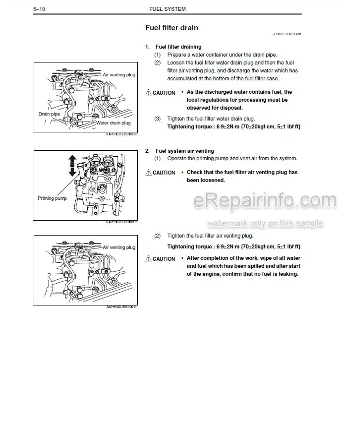 Photo 1 - Kawasaki Hino E13C-VV Shop Manual Diesel Engine