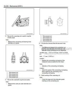 Photo 11 - Kawasaki Isuzu 4HK1 Shop Manual Diesel Engine