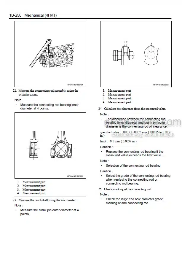 Photo 1 - Kawasaki Isuzu 4HK1 Shop Manual Diesel Engine