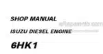 Photo 4 - Kawasaki Isuzu 6HK1 Shop Manual Diesel Engine
