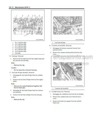 Photo 10 - Kawasaki Isuzu 6HK1 Shop Manual Diesel Engine