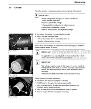 Photo 12 - Mustang 2803ZT Service Manual Compact Excavator 918279