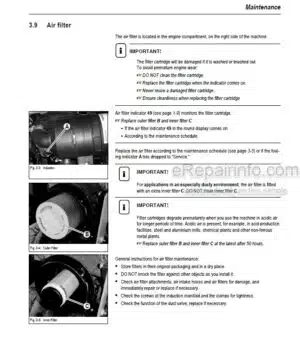 Photo 7 - Mustang ME3803ZT Service Manual Compact Excavator 918207