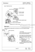 Photo 5 - Mustang ME5002 ME6002 ME6502 Service Manual Compact Excavator 918172