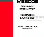 Photo 4 - Mustang ME8002 Service Manual Compact Excavator 918173