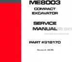 Photo 4 - Mustang ME8003 Compact Excavator Service Manual 918170