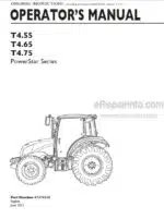 Photo 4 - New Holland Powerstar Series T4.55 T4.65 T4.75 Tractor 47374315