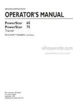 Photo 3 - New Holland Powerstar 65 75 Operators Manual Tractor 51519280