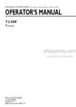Photo 3 - New Holland T3.50F Operators Manual Tractor 48154642