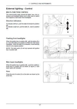 Photo 2 - New Holland T3.50F Operators Manual Tractor 48154642
